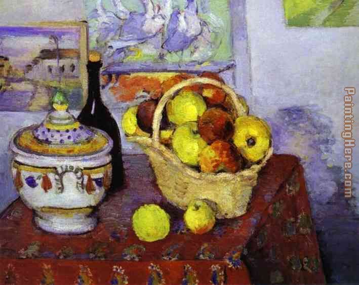Still Life with Soup Tureen painting - Paul Cezanne Still Life with Soup Tureen art painting